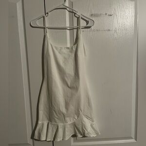 White mini dress